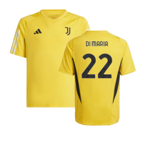 2023-2024 Juventus Training Shirt (Bold Gold) - Kids (DI MARIA 22)