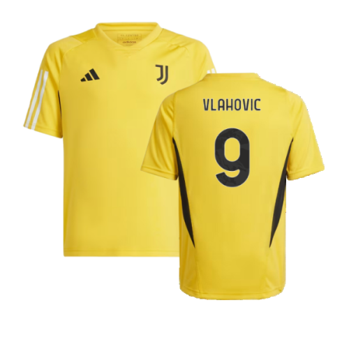 2023-2024 Juventus Training Shirt (Bold Gold) - Kids (VLAHOVIC 9)