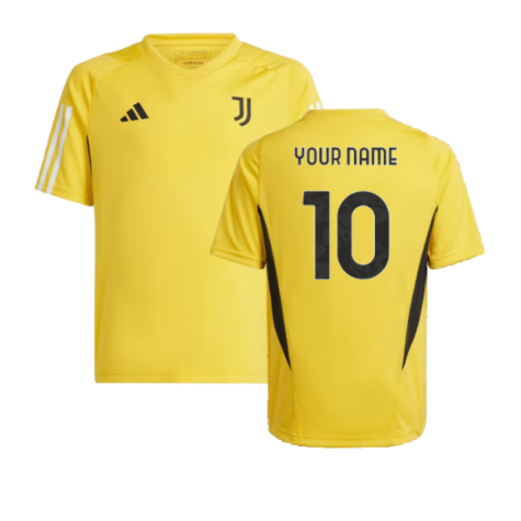 2023-2024 Juventus Training Shirt (Bold Gold) - Kids (Your Name)