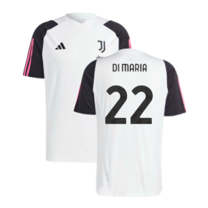 2023-2024 Juventus Training Shirt (White) (DI MARIA 22)