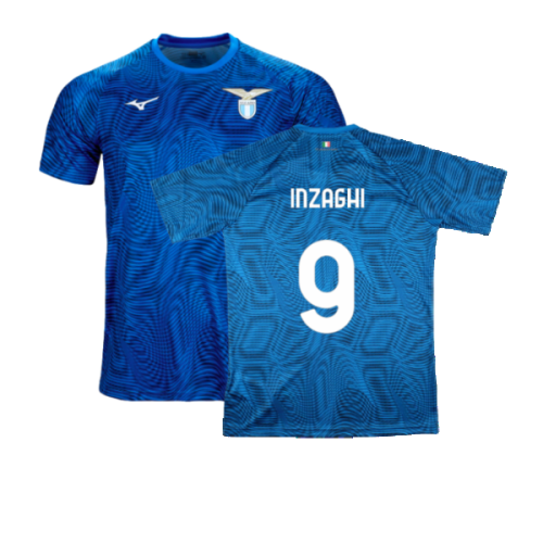 2023-2024 Lazio Pre-Match Jersey (Royal) (Inzaghi 9)