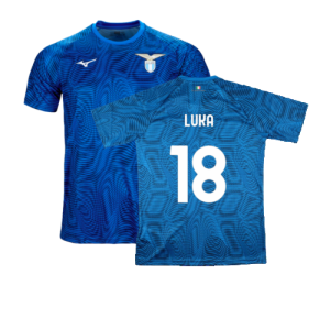 2023-2024 Lazio Pre-Match Jersey (Royal) (Luka 18)