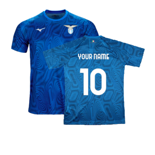 2023-2024 Lazio Pre-Match Jersey (Royal) (Your Name)