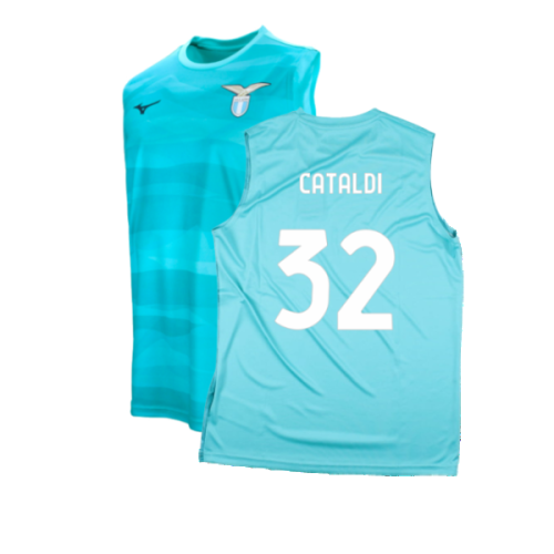 2023-2024 Lazio Sleeveless Training Shirt (Azure) (Cataldi 32)