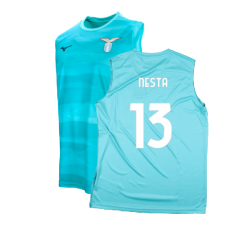 2023-2024 Lazio Sleeveless Training Shirt (Azure) (Nesta 13)