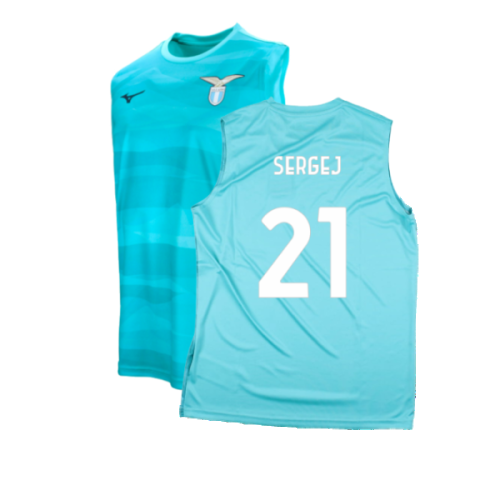 2023-2024 Lazio Sleeveless Training Shirt (Azure) (Sergej 21)