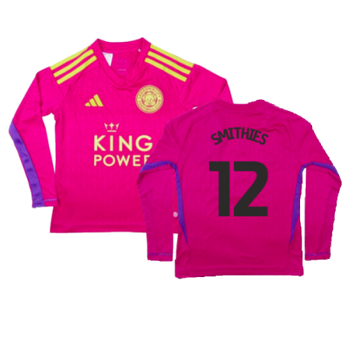 2023-2024 Leicester City Home Goalkeeper Shirt (Pink) - Kids (Smithies 12)