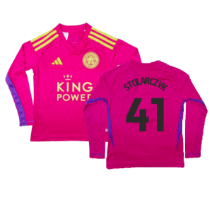 2023-2024 Leicester City Home Goalkeeper Shirt (Pink) - Kids (Stolarczyk 41)