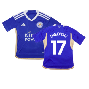 2023-2024 Leicester City Home Shirt (Kids) (Choudhury 17)