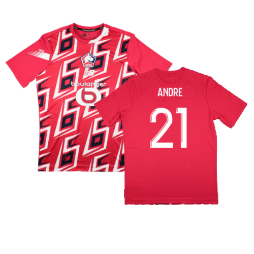 2023-2024 Lille LOSC Pre-Game Jersey (Home) (Andre 21)