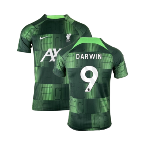 2023-2024 Liverpool Academy Pre-Match Training Shirt (Green) (Darwin 9)