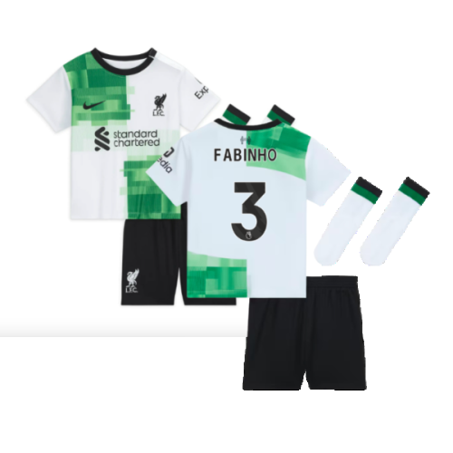 2023-2024 Liverpool Away Infant Baby Kit (Fabinho 3)