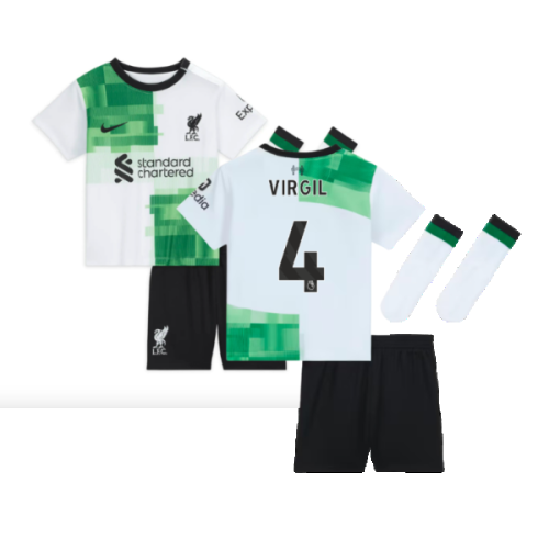 2023-2024 Liverpool Away Infant Baby Kit (Virgil 4)