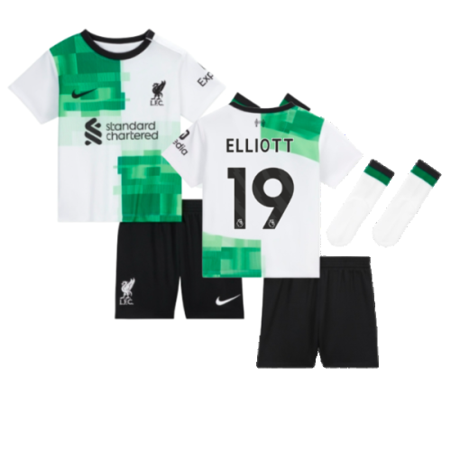 2023-2024 Liverpool Away Little Boys Mini Kit (Elliott 19)