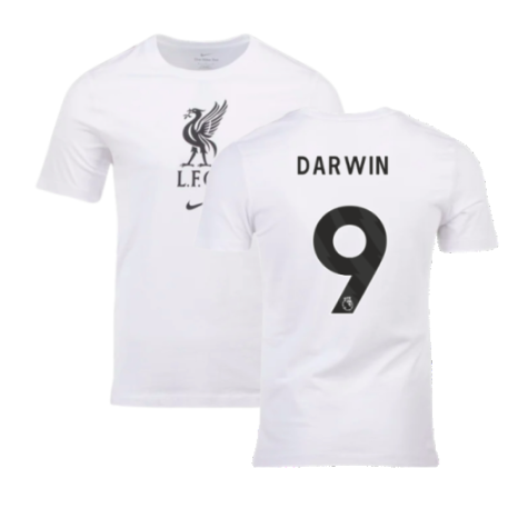 2023-2024 Liverpool Crest Tee (White) (Darwin 9)