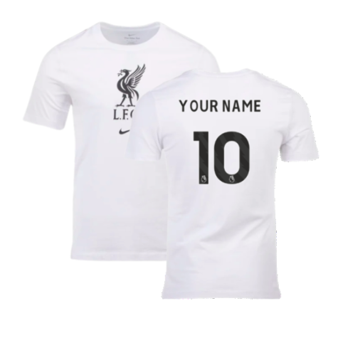 2023-2024 Liverpool Crest Tee (White) (Your Name)