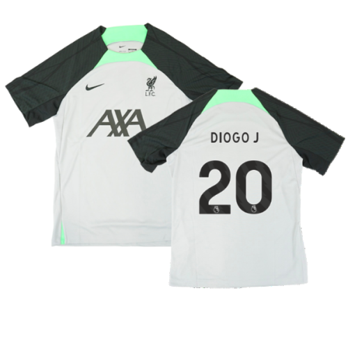 2023-2024 Liverpool Dri-Fit Strike Training Shirt (Grey) (Diogo J 20)