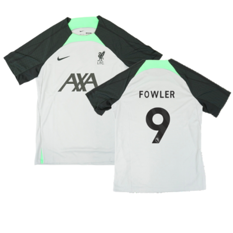 2023-2024 Liverpool Dri-Fit Strike Training Shirt (Grey) (Fowler 9)