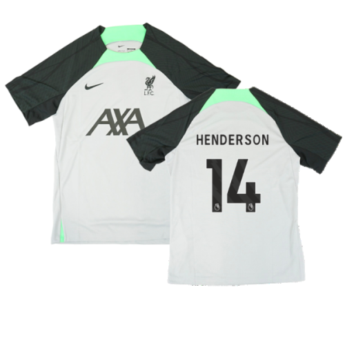 2023-2024 Liverpool Dri-Fit Strike Training Shirt (Grey) (Henderson 14)