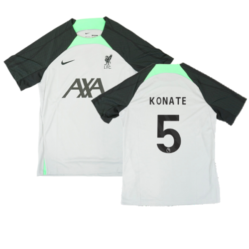 2023-2024 Liverpool Dri-Fit Strike Training Shirt (Grey) (Konate 5)