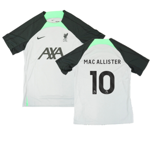 2023-2024 Liverpool Dri-Fit Strike Training Shirt (Grey) (Mac Allister 10)