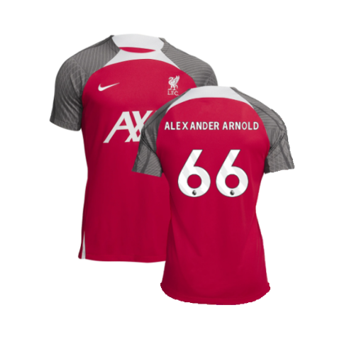 2023-2024 Liverpool Dri-Fit Strike Training Shirt (Red) (Alexander Arnold 66)