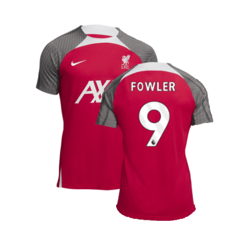 2023-2024 Liverpool Dri-Fit Strike Training Shirt (Red) (Fowler 9)