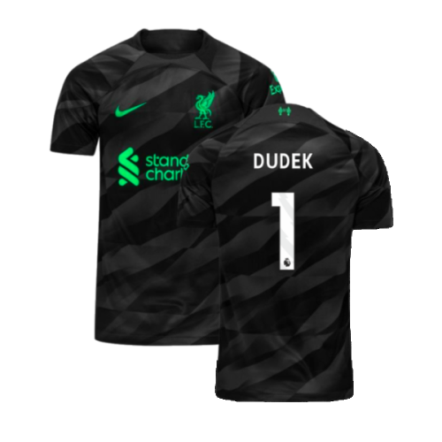 2023-2024 Liverpool Goalkeeper Home Shirt (Black) (Dudek 1)