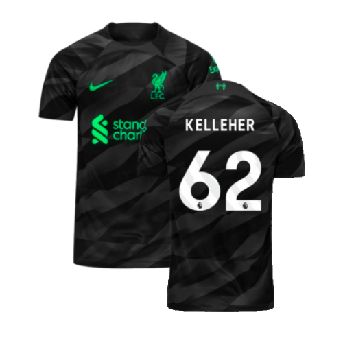 2023-2024 Liverpool Goalkeeper Home Shirt (Black) (Kelleher 62)