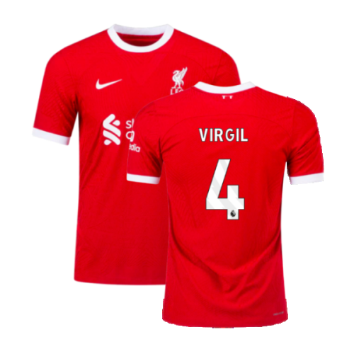 2023-2024 Liverpool Home Dri-Fit ADV Match Shirt (Virgil 4)