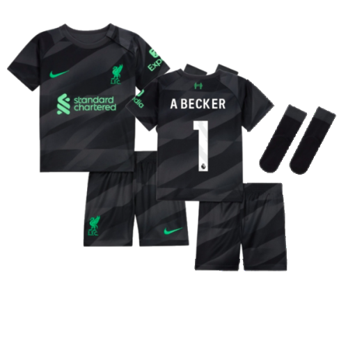 2023-2024 Liverpool Home Goalkeeper Infant Baby Kit (A Becker 1)