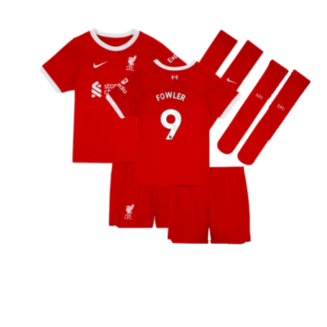 2023-2024 Liverpool Home Little Boys Mini Kit (Fowler 9)