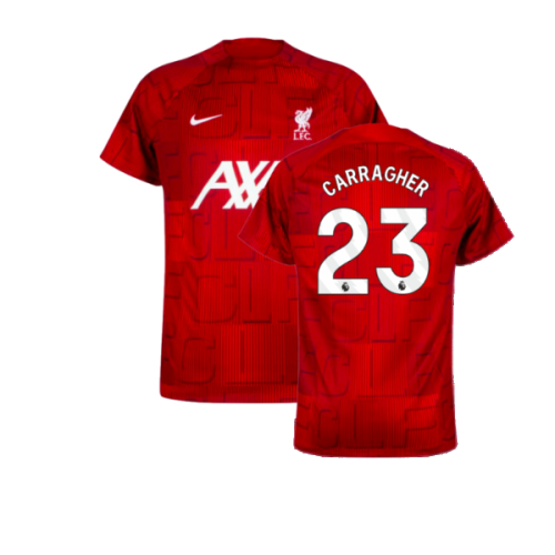 2023-2024 Liverpool Pre-Match Home Shirt (Red) (Carragher 23)