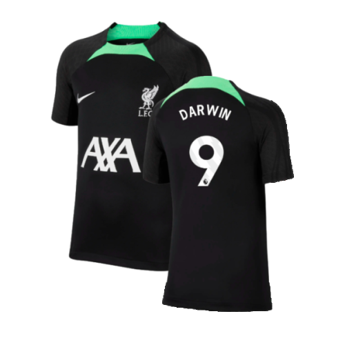 2023-2024 Liverpool Strike Dri-Fit Training Shirt (Black) (Darwin 9)