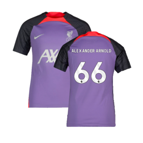 2023-2024 Liverpool Training Shirt (Space Purple) - Kids (Alexander Arnold 66)