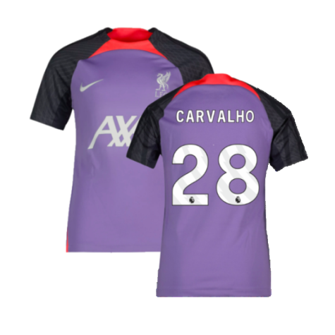 2023-2024 Liverpool Training Shirt (Space Purple) - Kids (Carvalho 28)