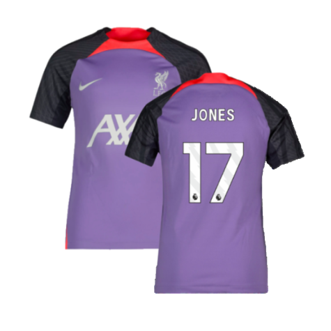 2023-2024 Liverpool Training Shirt (Space Purple) - Kids (Jones 17)