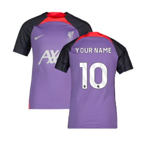 2023-2024 Liverpool Training Shirt (Space Purple) - Kids (Your Name)