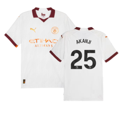 2023-2024 Man City Authentic Away Shirt (AKANJI 25)