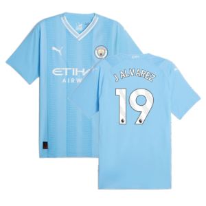 2023-2024 Man City Authentic Home Shirt (J ALVAREZ 19) 2023-2024 Man City Authentic Home Shirt (J ALVAREZ 19)