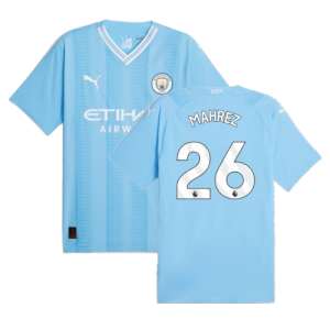 2023-2024 Man City Authentic Home Shirt (MAHREZ 26)