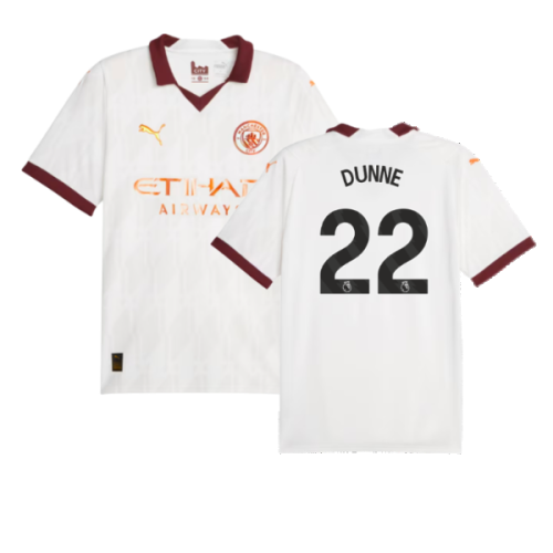 2023-2024 Man City Away Shirt (DUNNE 22)