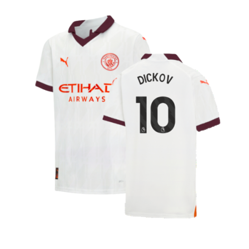 2023-2024 Man City Away Shirt (Kids) (DICKOV 10)