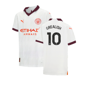 2023-2024 Man City Away Shirt (Kids) (GREALISH 10)