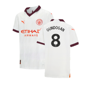 2023-2024 Man City Away Shirt (Kids) (GUNDOGAN 8)