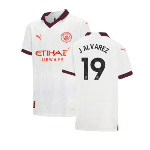 2023-2024 Man City Away Shirt (Kids) (J ALVAREZ 19)