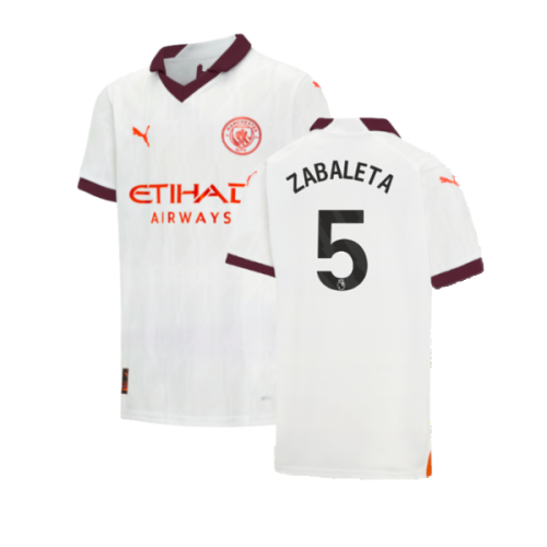 2023-2024 Man City Away Shirt (Kids) (ZABALETA 5)