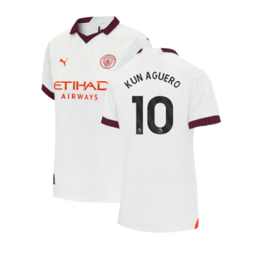 2023-2024 Man City Away Shirt (Ladies) (KUN AGUERO 10)