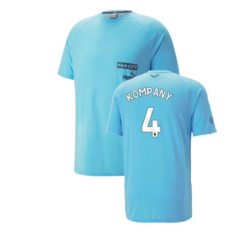 2023-2024 Man City Casuals Tee (Blue Wash) (KOMPANY 4)