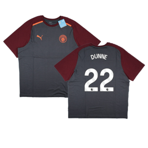 2023-2024 Man City Casuals Tee (Grey) (DUNNE 22)